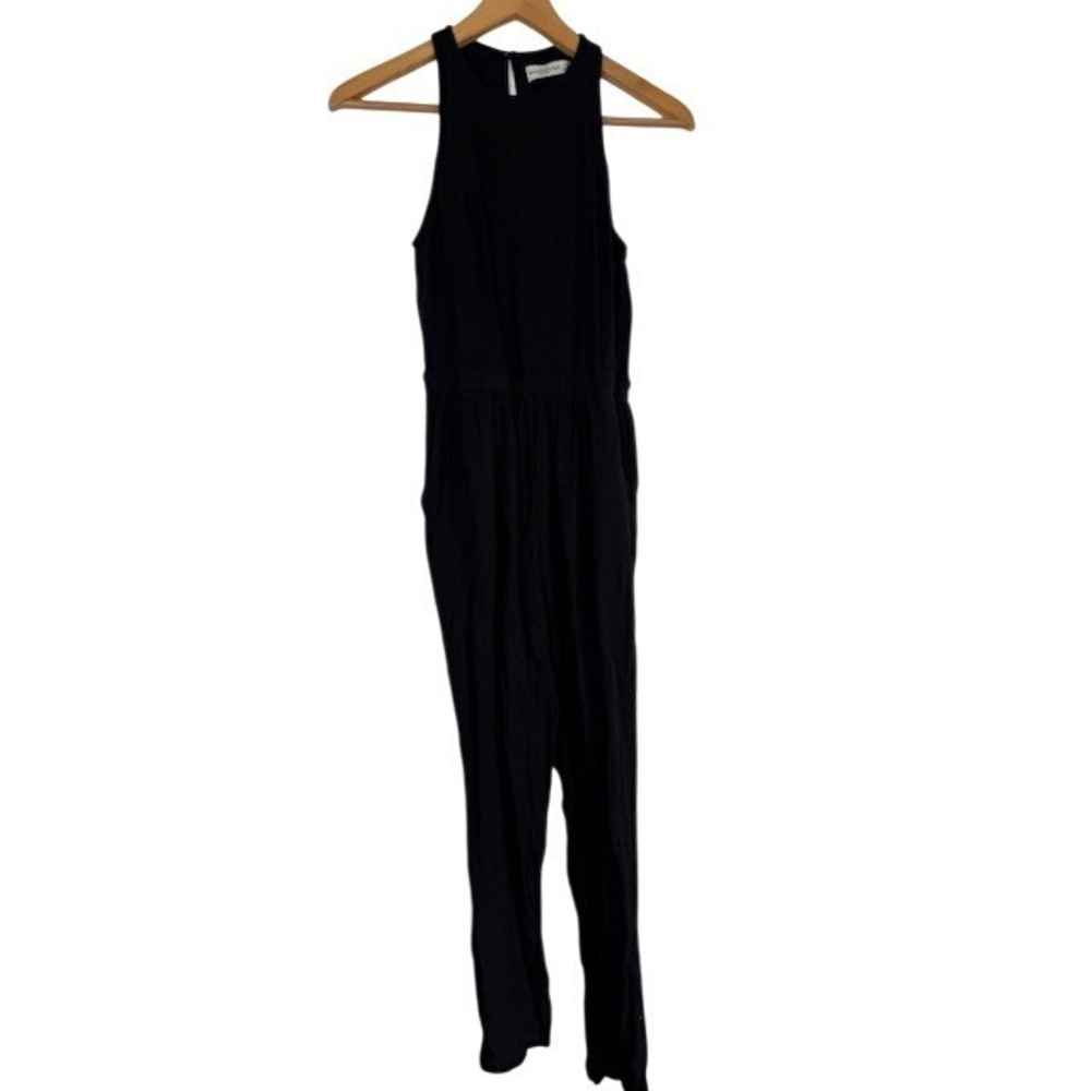 Abercrombie & Fitch Womens‎ Black Sleeveless High Neck Jumpsuit XS Elastic Waist